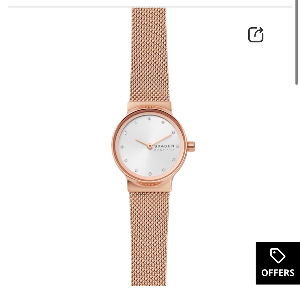Skagen Women's Rose Gold Mesh Watch